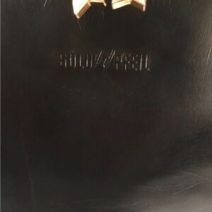 Gold/Pfeil Black Leather Tote with Gold Star Accent